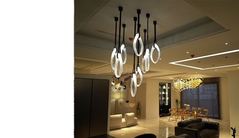 TV Room Lighting and Chandelier Design for Modern Homes